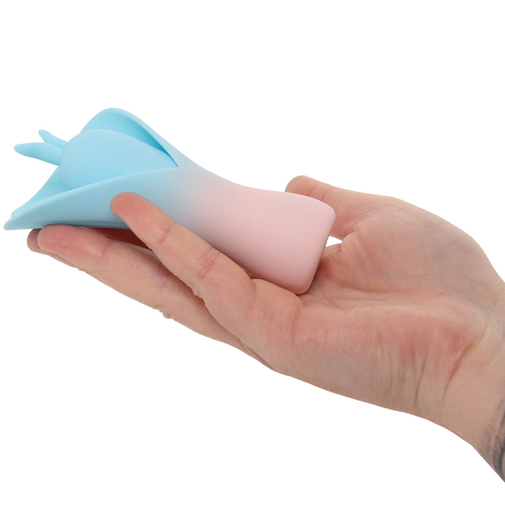 Mina Fiercely Powerful Fluttering Flower Vibe in Blue Vibrators > Clitoral Stimulators - Tophatter Daily Deals
