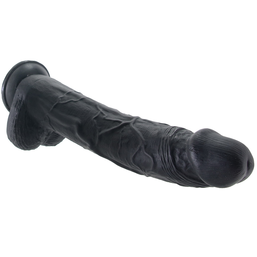 Master Cock Hung Harry 11.75 Inch Ballsy Dildo in Black Dildo Sex Toys > Realistic Dildos - Tophatter Daily Deals