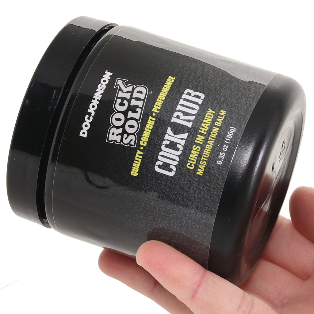 Rock Solid Cock Rub Masturbation Balm in 6.35oz/180ml Lubes and Lotions > Oil Based Sex Lubes - Tophatter Daily Deals