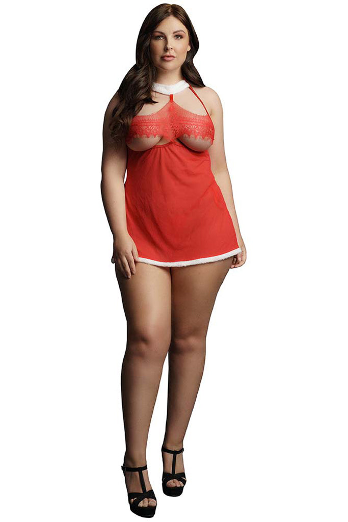 Merry Babydoll Red Dress and G-String XL Lingerie > Lingerie - Tophatter Daily Deals