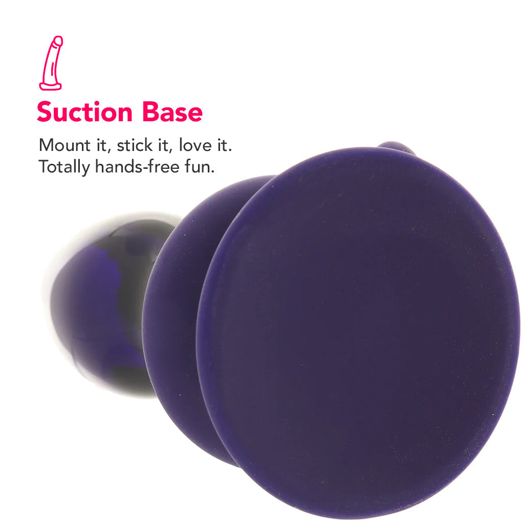 Icicles No.85 Vibrating Glass Plug in Purple Anal Sex Toys > Butt Plugs - Tophatter Daily Deals