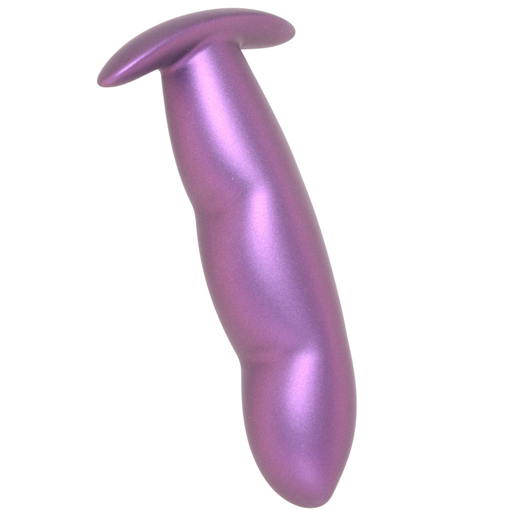Ouch! Smooth Silicone Finger Butt Plug in Metallic Purple - Tophatter's Adult Sex Toys Online Anal Sex Toys > Butt Plugs - Tophatter Daily Deals