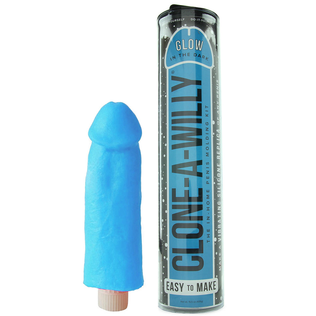 Clone-A-Willy Glow in the Dark in Blue - Tophatter's Adult Products Dildo Sex Toys > Realistic Dildos - Tophatter Daily Deals