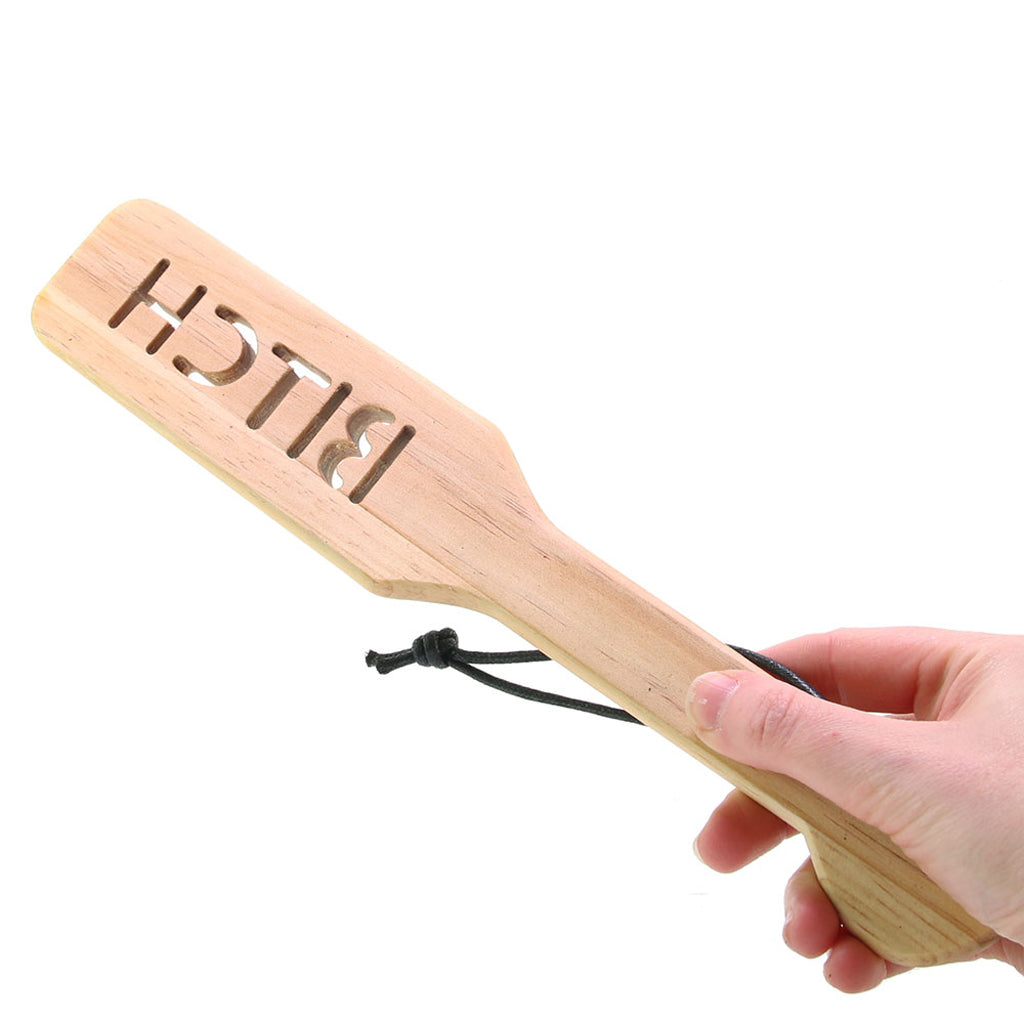 Wood BITCH Paddle - Tophatter's Adult Products Bondage and Fetish > Whips and Crops - Tophatter Daily Deals