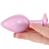Rear Assets Pink Metal Butt Plug in Medium Anal Sex Toys > Butt Plugs - Tophatter Daily Deals