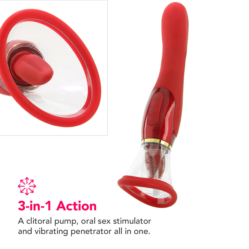Luxury Edition Ultimate Pleasure Clitoral Pump Vibe Vibrators > Clitoral Stimulators - Tophatter Daily Deals