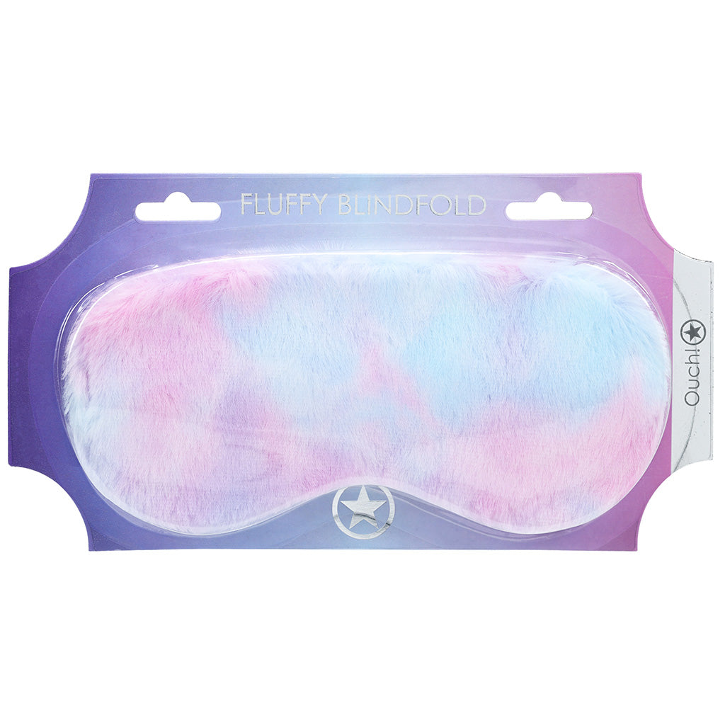 Ouch! Fluffy Blindfold in Multi-Colour Bondage and Fetish > Pleasure Masks and Dress Up Play - Tophatter Daily Deals