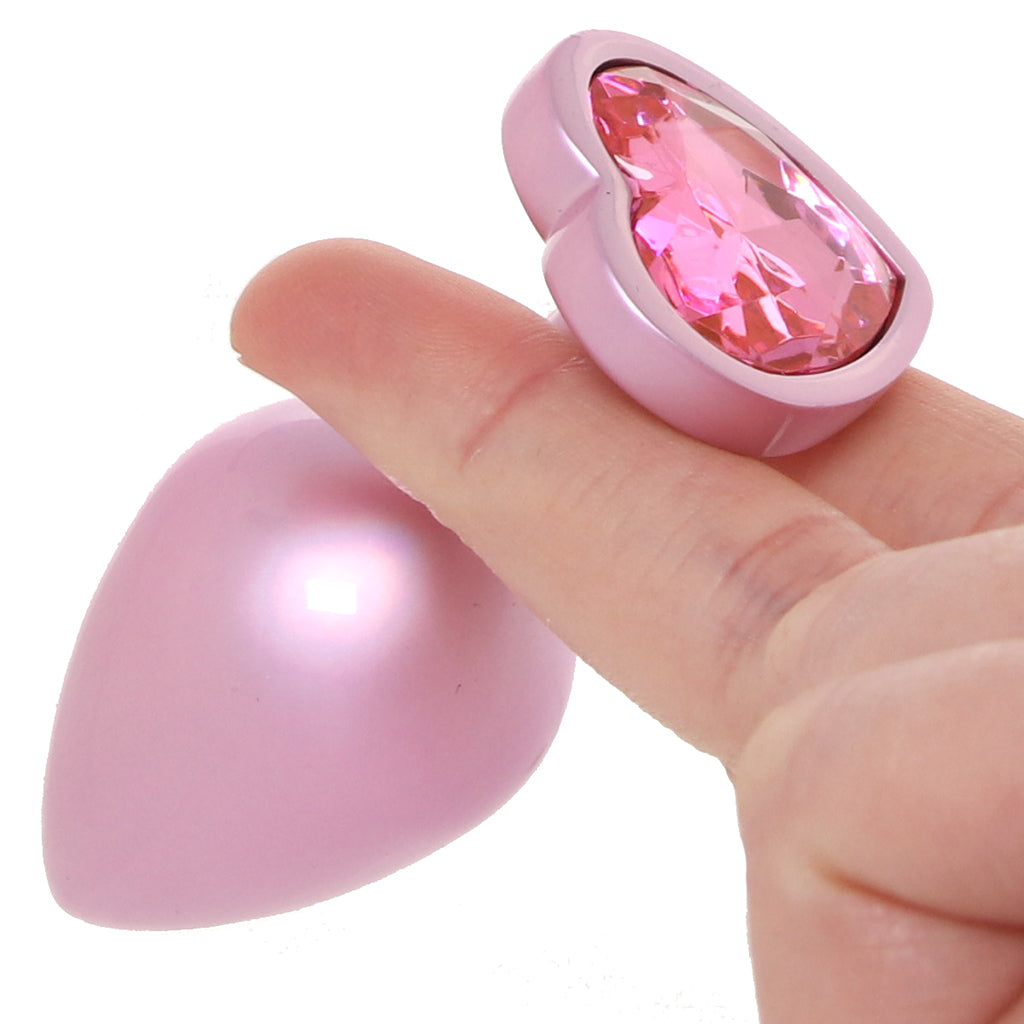 Booty Bling Pink Metal Jewelled Butt Plug in Medium Anal Sex Toys > Butt Plugs - Tophatter Daily Deals