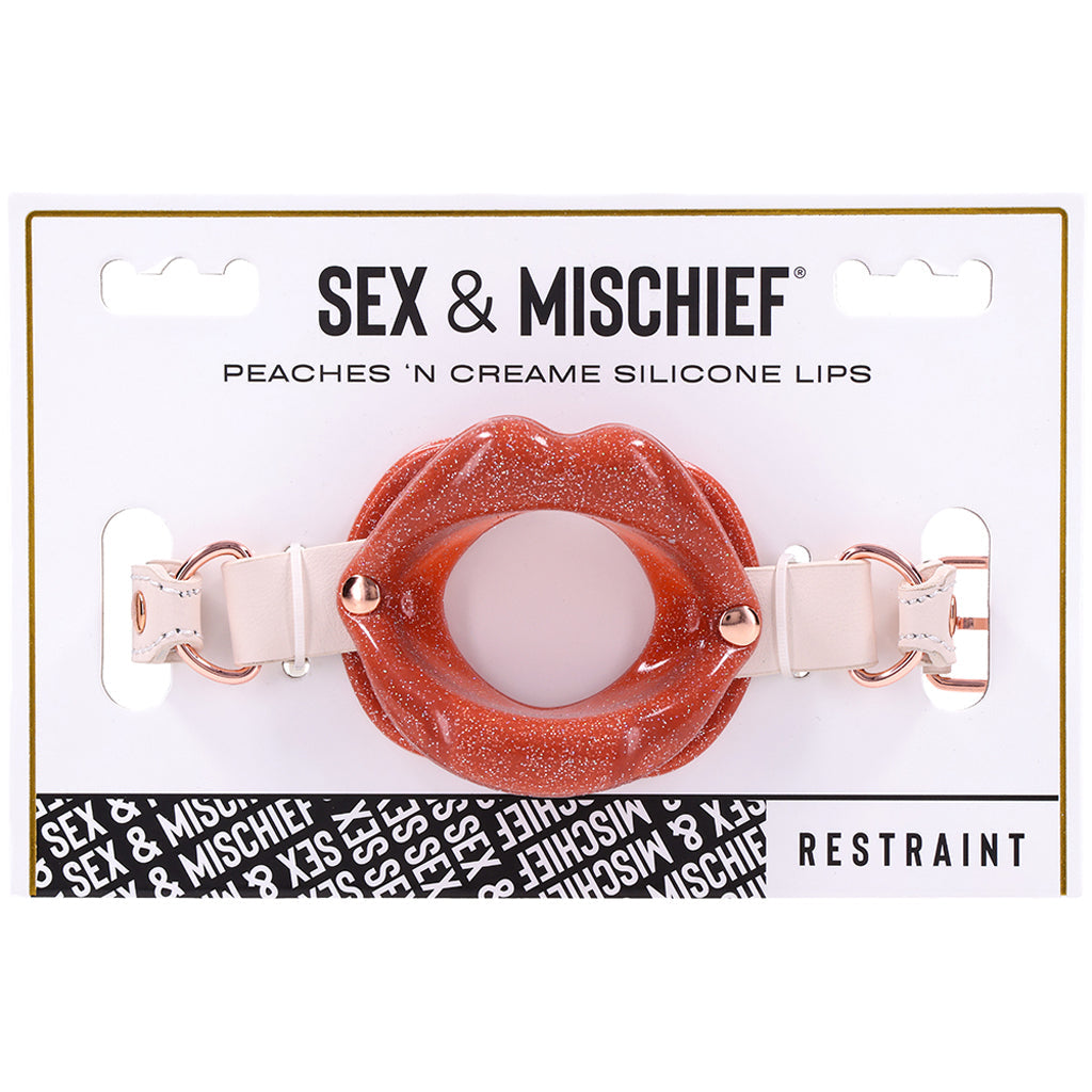 S&M Peaches 'n CreaMe Silicone Lips Gag - Tophatter's Adult Products Bondage and Fetish > Ball Gags & Mouth Restraints - Tophatter Daily Deals
