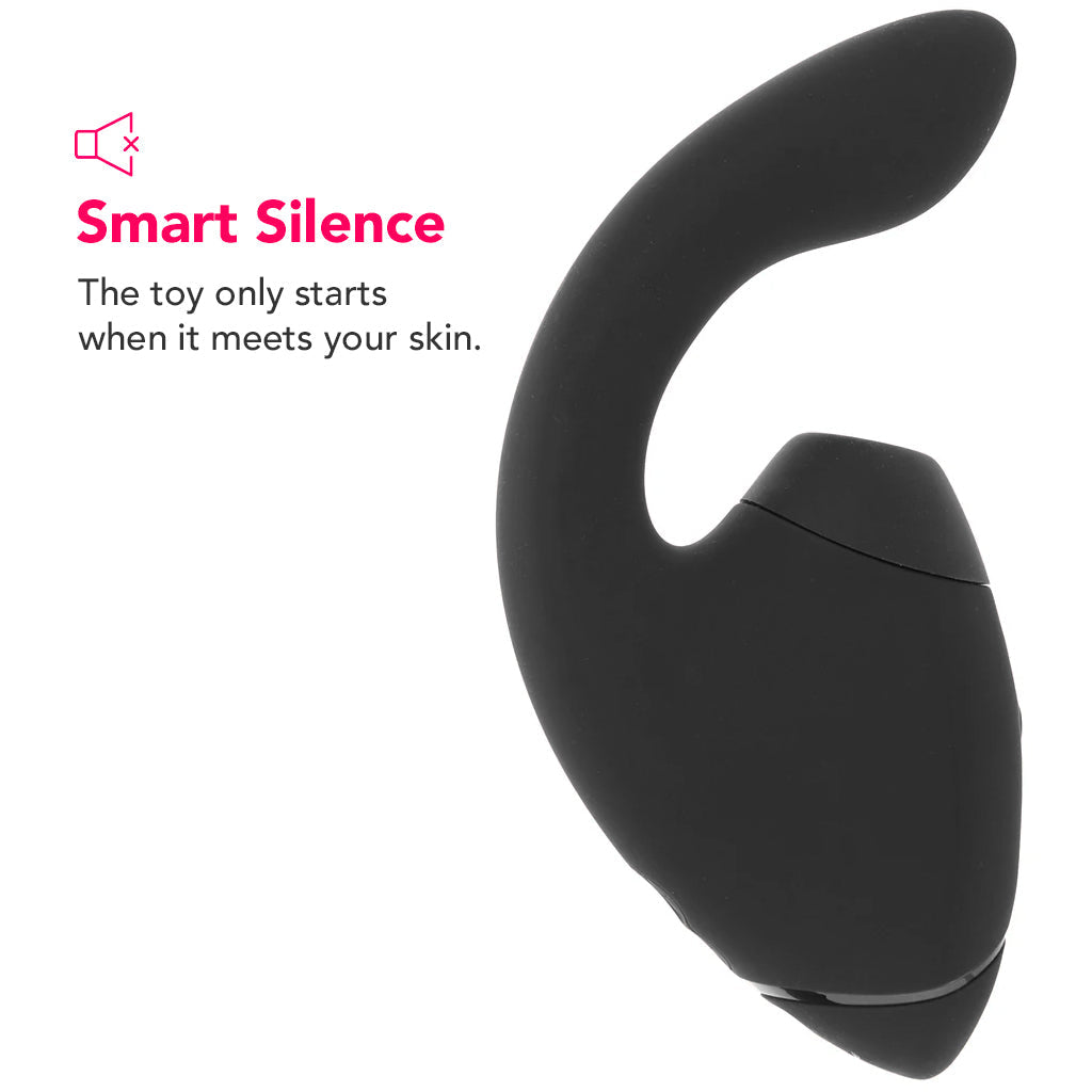Womanizer Next Duo Clitoral Suction & G-Spot Vibe in Black Vibrators > G-Spot Vibrators - Tophatter Daily Deals