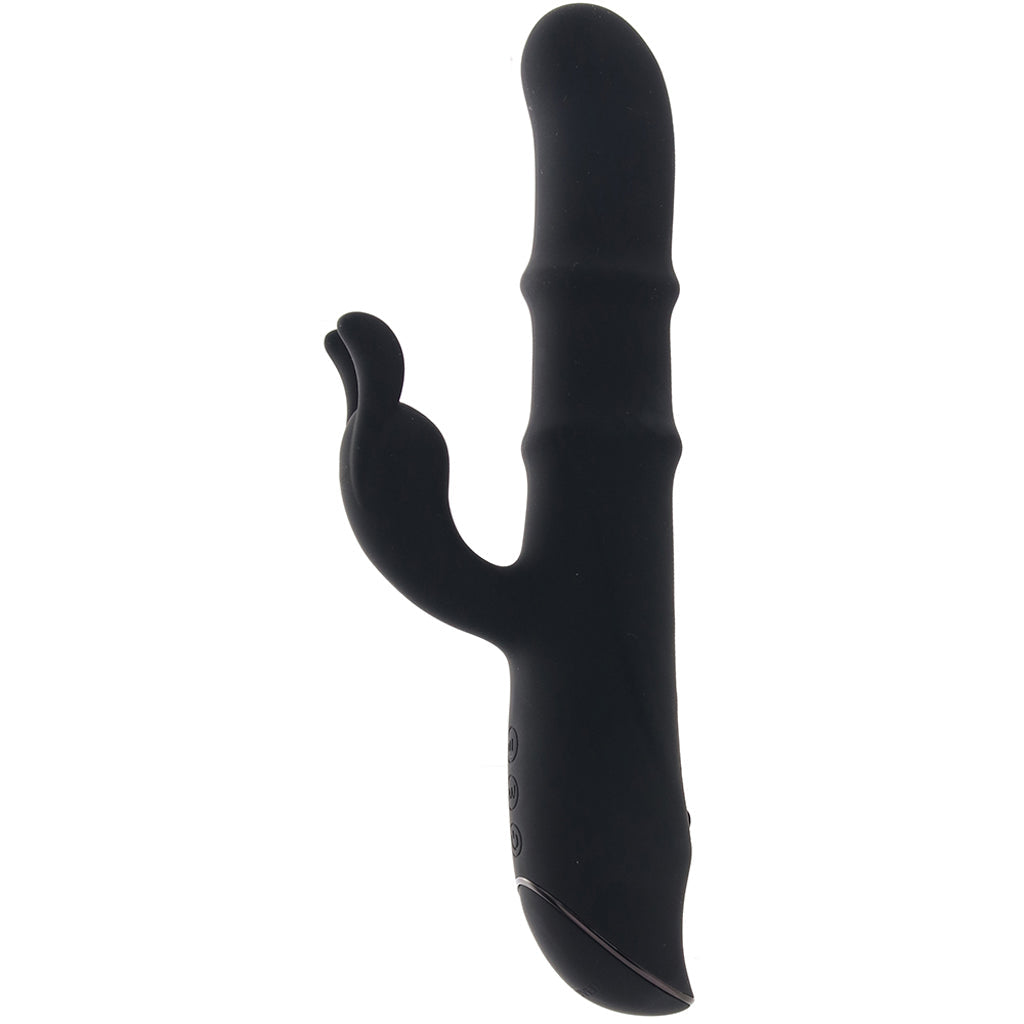 Ringmaster Sliding Rabbit Vibe in Black Vibrators > Rabbit Vibrators - Tophatter Daily Deals