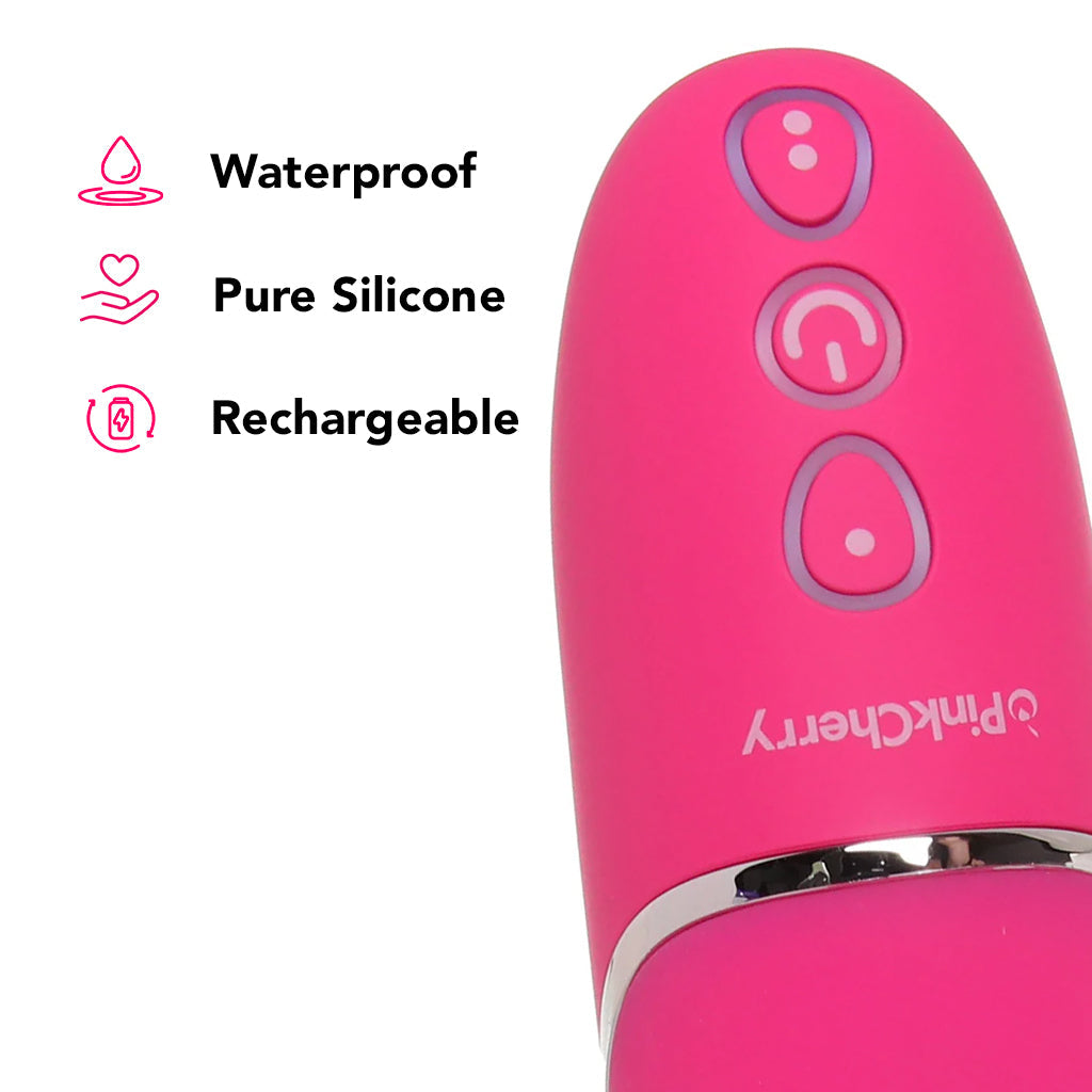 PinkCherry Thrusting Rabbit Vibe in Pink Vibrators > Rabbit Vibrators - Tophatter Daily Deals