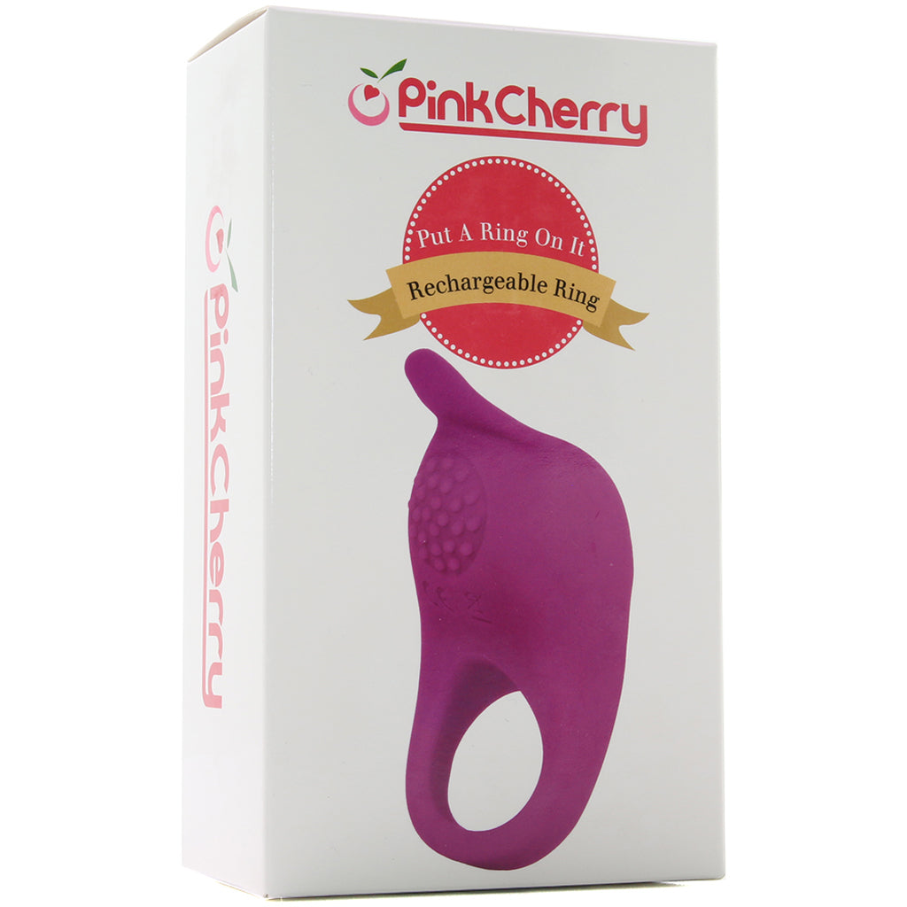 PinkCherry Put a Ring On It Rechargeable Ring Cock Rings - Tophatter Daily Deals