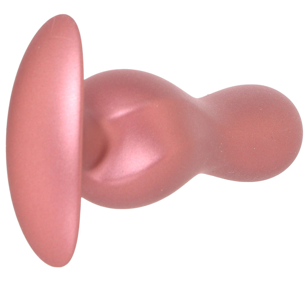Ouch! Smooth Silicone Curvy Butt Plug in Rose Gold Anal Sex Toys > Butt Plugs - Tophatter Daily Deals