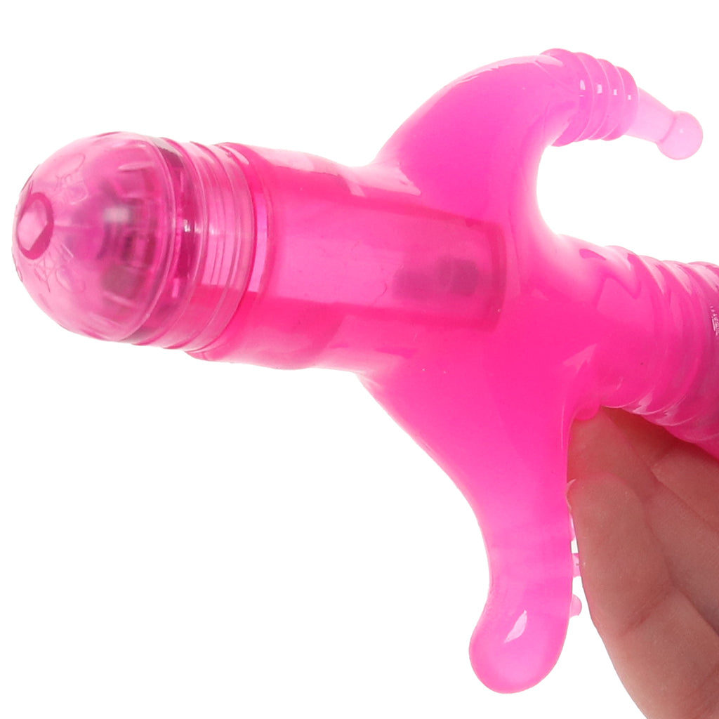 Triple Tease Vibe in Pink - Tophatter's Vibrator Deals Online Vibrators > Rabbit Vibrators - Tophatter Daily Deals