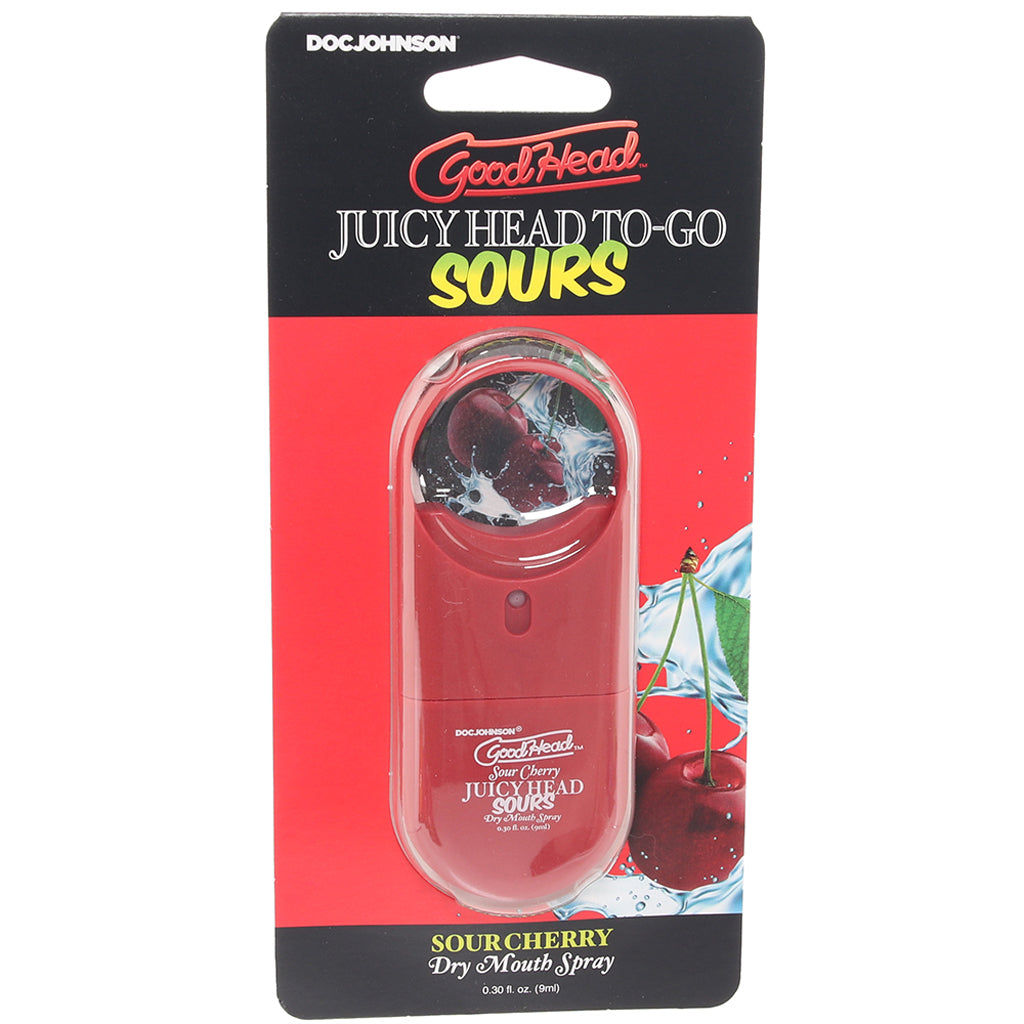 GoodHead Juicy Head Sours Spray To-Go in Cherry - Tophatter's Adult Sex Toys Online Lubes and Lotions > Flavored Sex Lubes - Tophatter Daily Deals