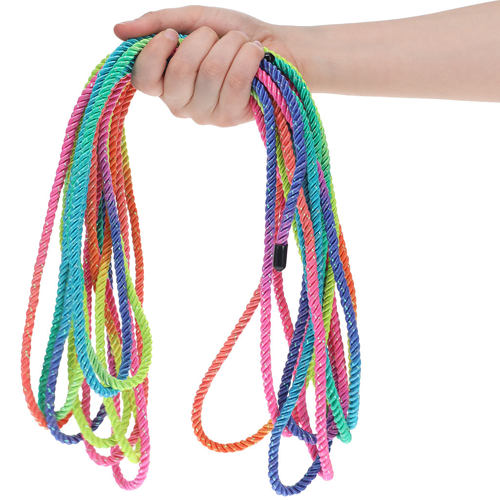 Ouch! 32.8'/10m Bondage Rope in Vibrant Rainbow - Tophatter's Adult Sex Toys Online Bondage and Fetish > Restraints - Tophatter Daily Deals
