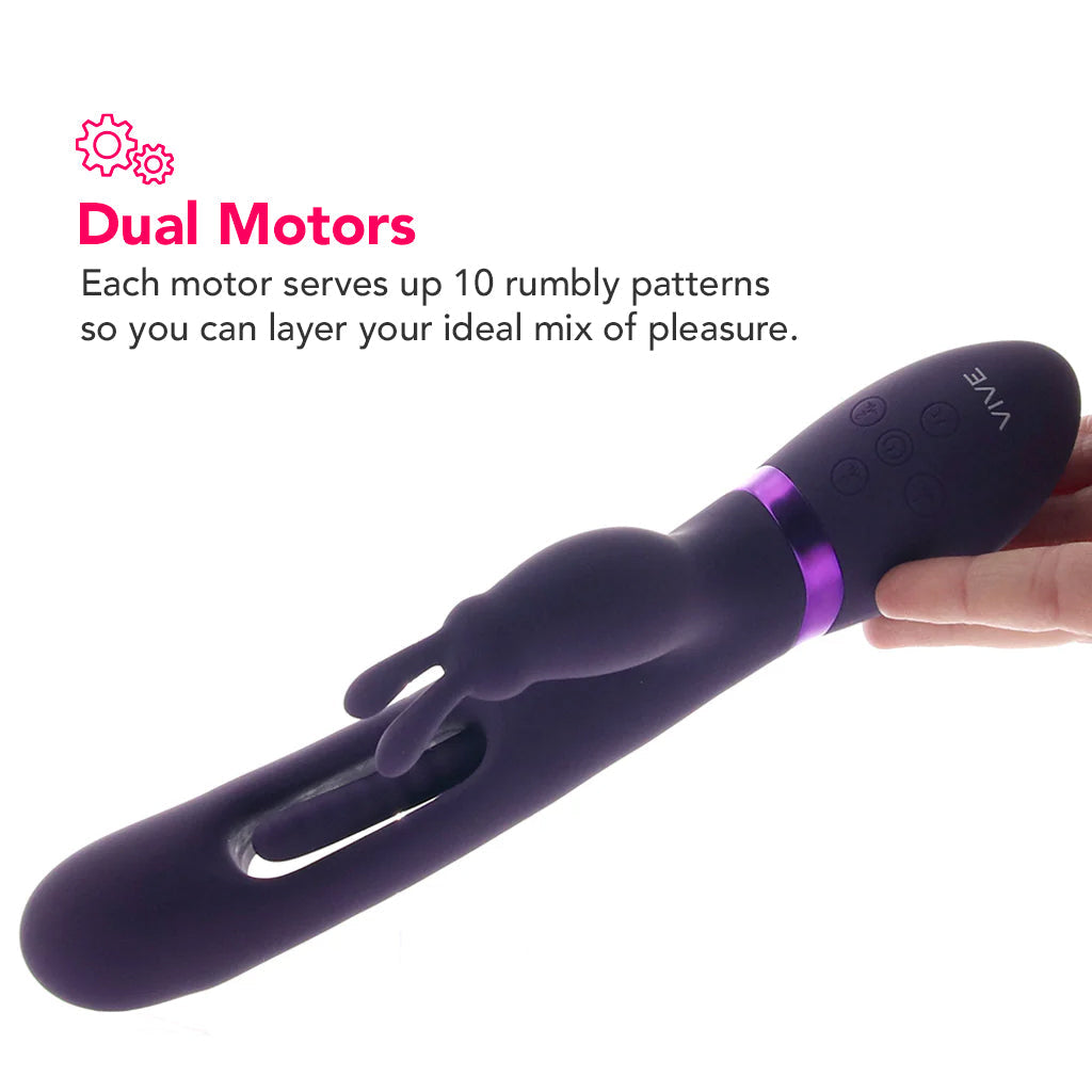 Vive Mika Triple Action Rabbit Vibe Vibrators > Rabbit Vibrators - Tophatter Daily Deals