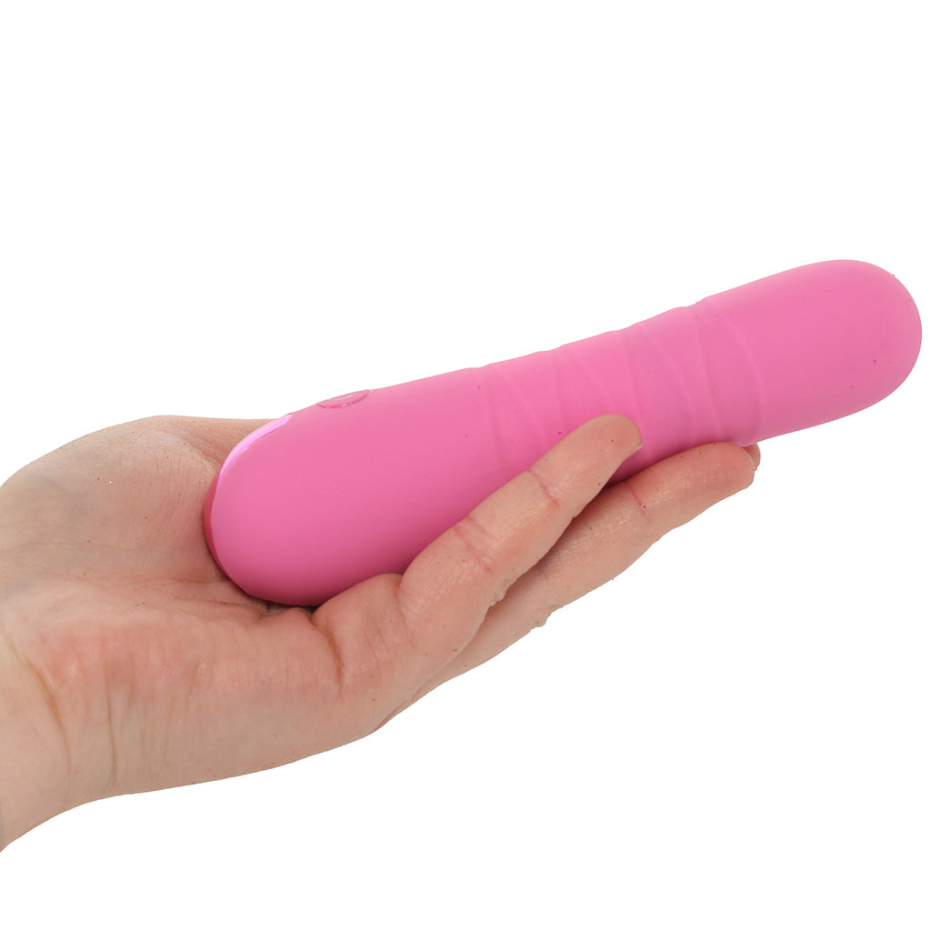 Pretty in Pink Crush Thrusting Vibe Vibrators > Bullet and Egg Vibrators - Tophatter Daily Deals
