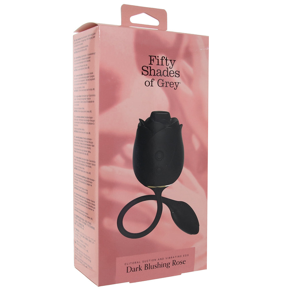 Dark Blushing Rose with Vibrating Egg - Tophatter's Adult Sex Toys Online Vibrators > Clitoral Stimulators - Tophatter Daily Deals