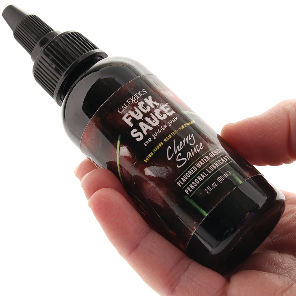 F**k Sauce Water Based Lube 2oz/60ml in Cherry - Tophatter's Adult Products Lubes and Lotions > Flavored Sex Lubes - Tophatter Daily Deals