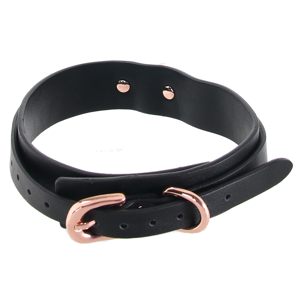 Bondage Couture Collar & Leash in Rose Gold - Tophatter's Adult Products Bondage and Fetish > Leashes and Collars - Tophatter Daily Deals