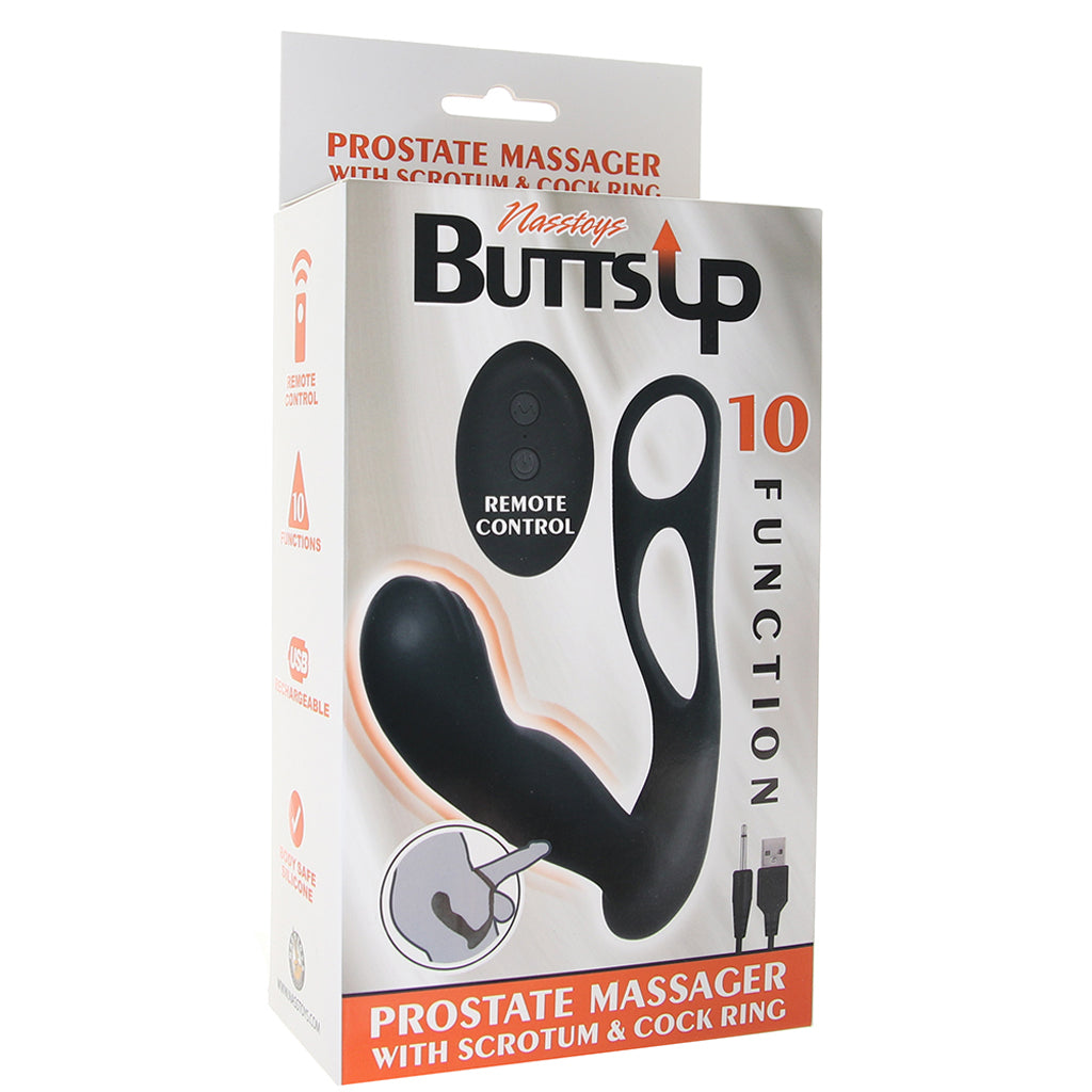 Butts Up Prostate Massager with Scrotum & C-Ring Anal Sex Toys > Prostate Massagers - Tophatter Daily Deals