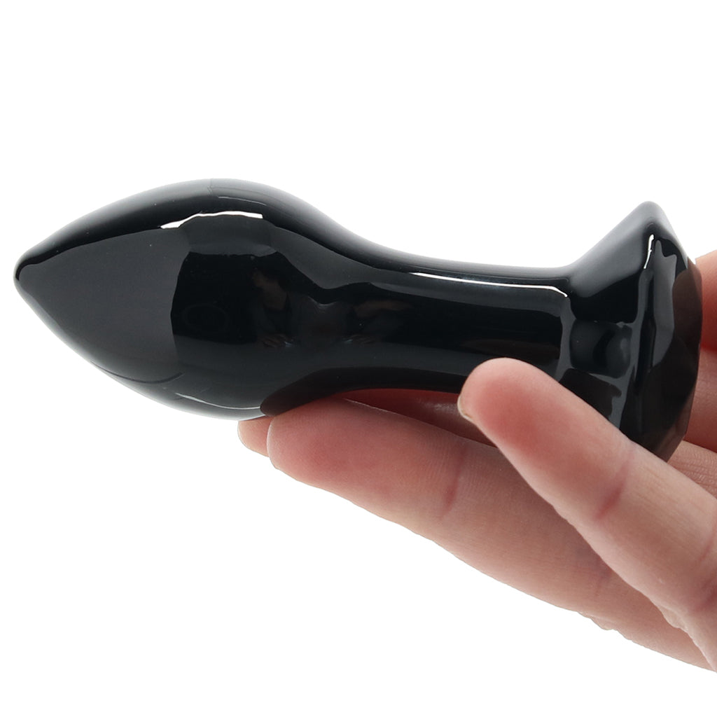 Crystal Glass Gem Plug in Black Anal Sex Toys > Butt Plugs - Tophatter Daily Deals