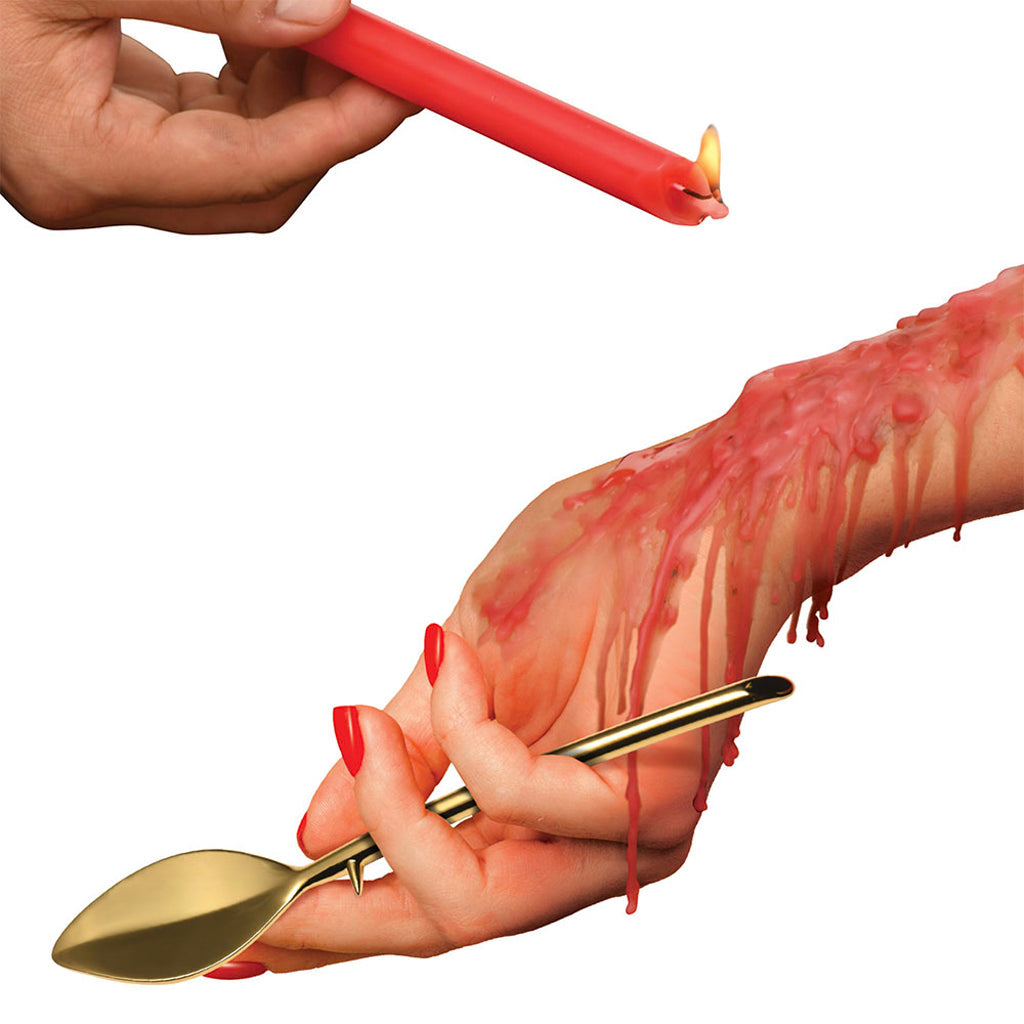 Master Series Drip Sensation Spoon & Candle Set - Tophatter's Adult Sex Toys Online Bondage and Fetish > Tools & Accessories - Tophatter Daily Deals