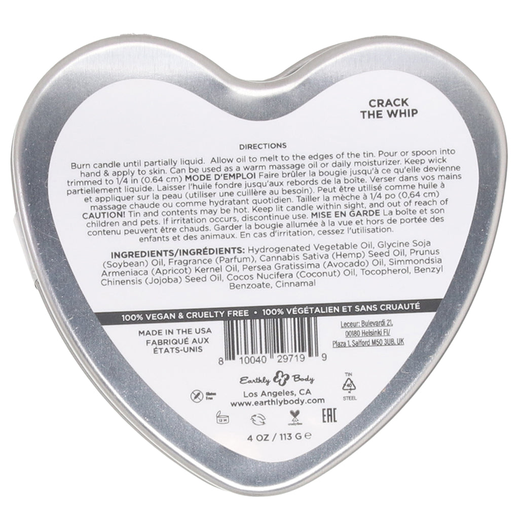 3-in-1 Massage Heart Candle 4oz/113g in Crack The Whip Lubes and Lotions > Erotic Massage Oils - Tophatter Daily Deals