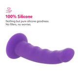 PinkCherry Premium 6.5 Inch Purple Silicone Wavy Dildo Dildo Sex Toys > G-Spot Dildos - Tophatter Daily Deals