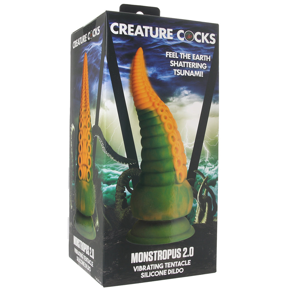 Creature Cocks Monstropus 2.0 Vibrating Dildo Dildo Sex Toys > Fantasy Dildos - Tophatter Daily Deals