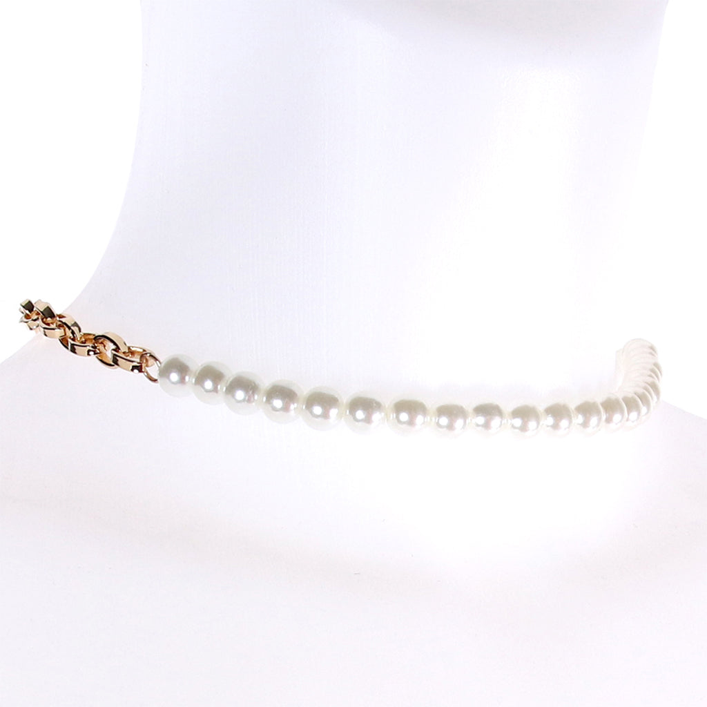 Sex & Mischief Pearl Day Collar Bondage and Fetish > Leashes and Collars - Tophatter Daily Deals