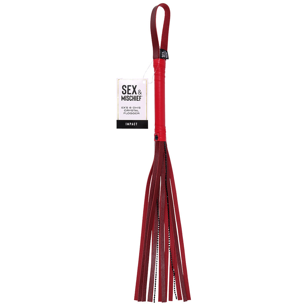 Ex's & Oh's Crystal Flogger - Tophatter's Adult Sex Toys Online Bondage and Fetish > Whips and Crops - Tophatter Daily Deals