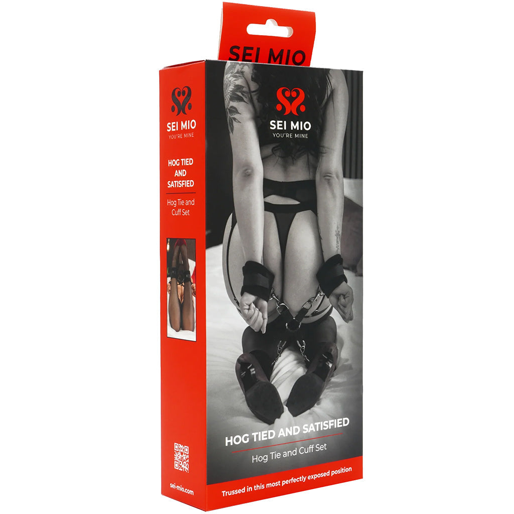 Sei Mio Hog Tied And Satisfied Set - Tophatter's Adult Sex Toys Online Bondage and Fetish > Wrist and Ankle Cuffs - Tophatter Daily Deals
