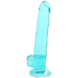 Size Queen 8 Inch Jelly Dildo in Teal Dildo Sex Toys > Realistic Dildos - Tophatter Daily Deals