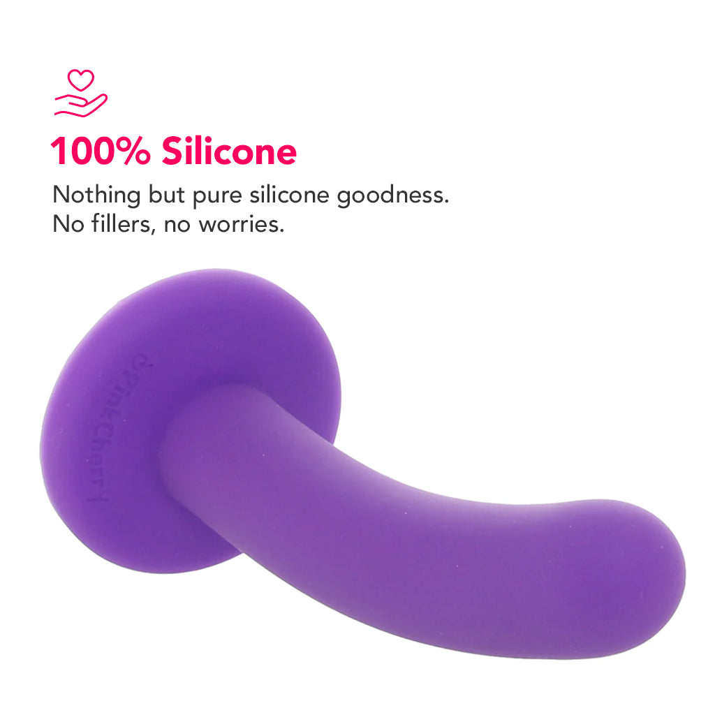 PinkCherry Premium 6 Inch Purple Silicone Slim Anal Dildo - Tophatter's Vibrator Deals Online Dildo Sex Toys > Anal Dildos - Tophatter Daily Deals
