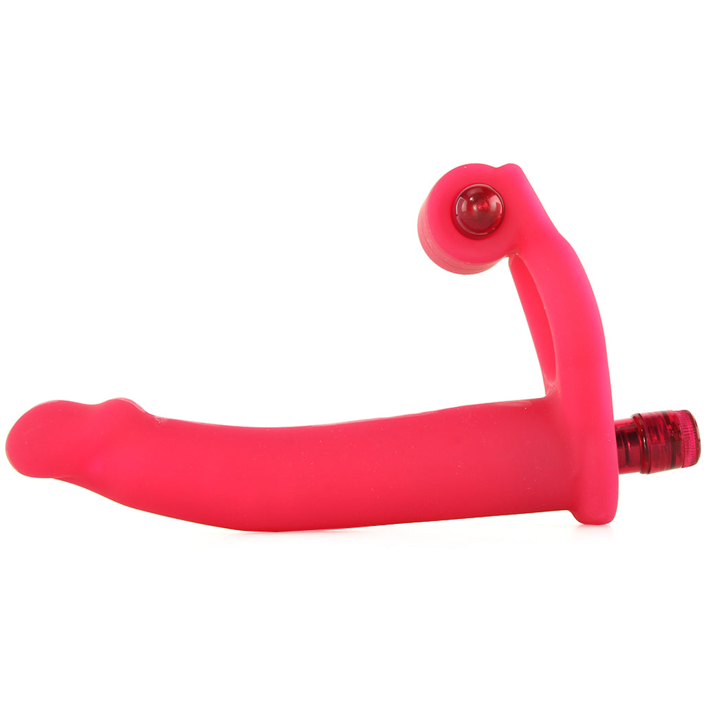 Double Penetrator Silicone Studmaker Cock Ring in Pink Vibrators > Double Penetration - Tophatter Daily Deals