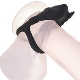 Rocky Silicone Vibrating Dual C-Ring Cock Rings - Tophatter Daily Deals