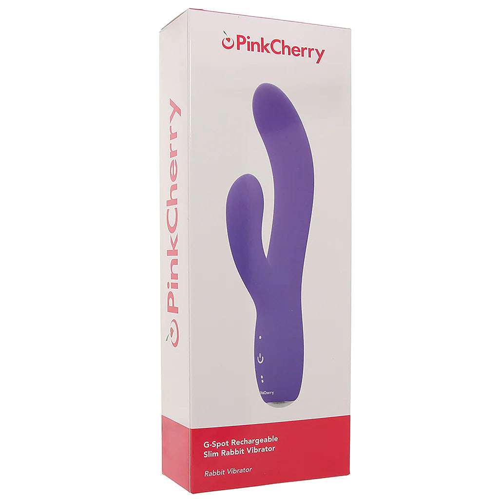 PinkCherry G-Spot Slim Rabbit Vibe in Purple Vibrators > Rabbit Vibrators - Tophatter Daily Deals