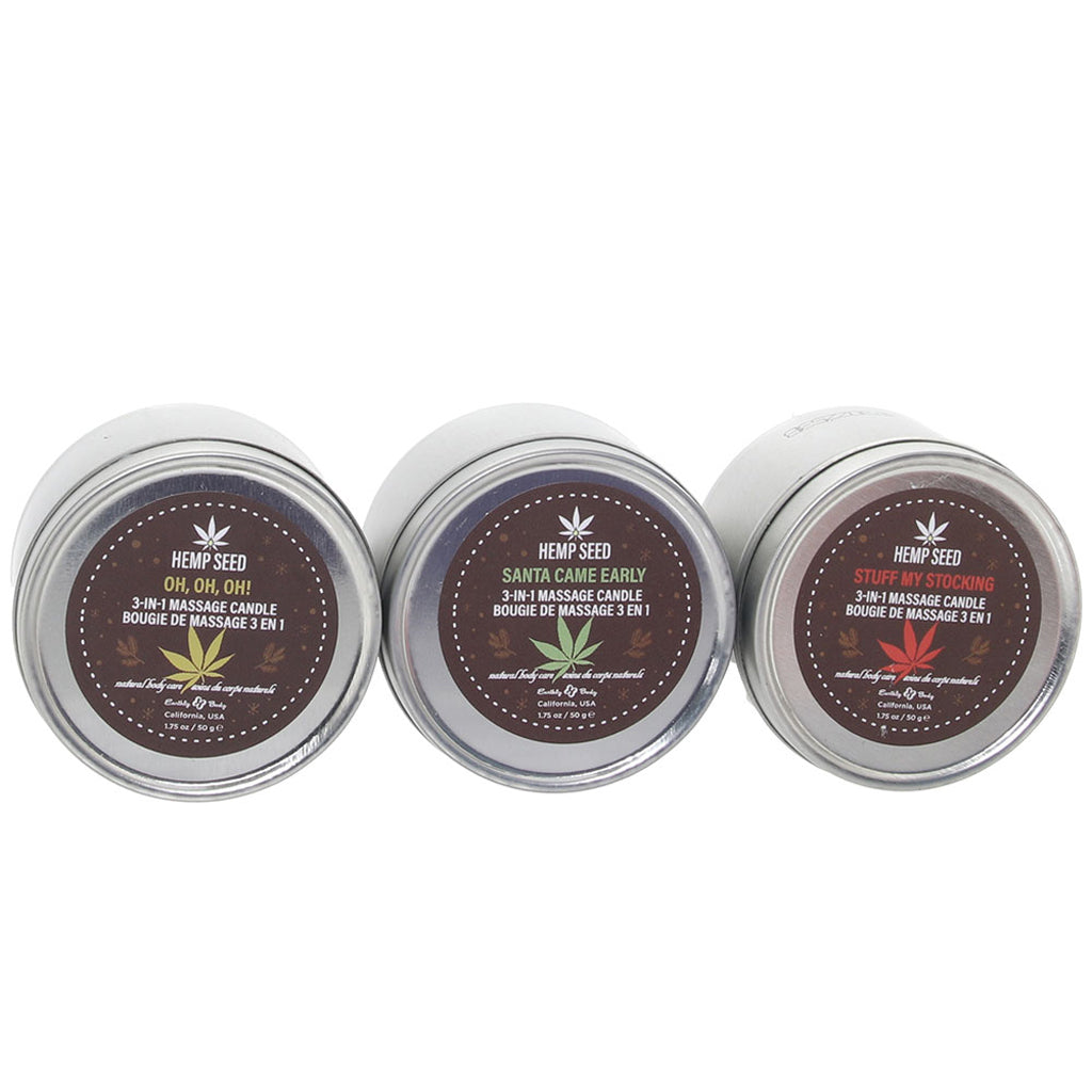 Winter Wonders Massage Candle Trio in 3 x 1.75oz/50g Sensual Love > Massage Candles - Tophatter Daily Deals