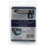 Blue Line T-Style Cock Ring with Ball Divider - Tophatter's Adult Sex Toys Online Bondage and Fetish > Cock and Ball Devices - Tophatter Daily Deals