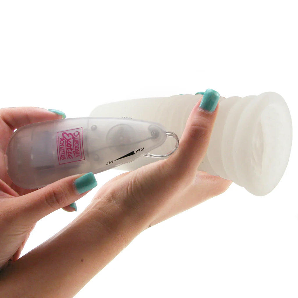 Vibrating Glow Super Head Honcho in White Male Masturbators > Pocket Strokers - Tophatter Daily Deals