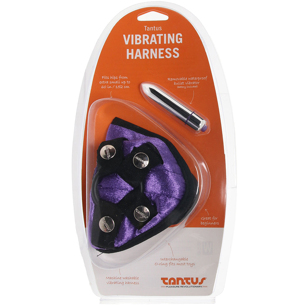 Velvet Vibrating Bullet Harness in Purple Dildo Sex Toys > Strap-On and Harnesses - Tophatter Daily Deals