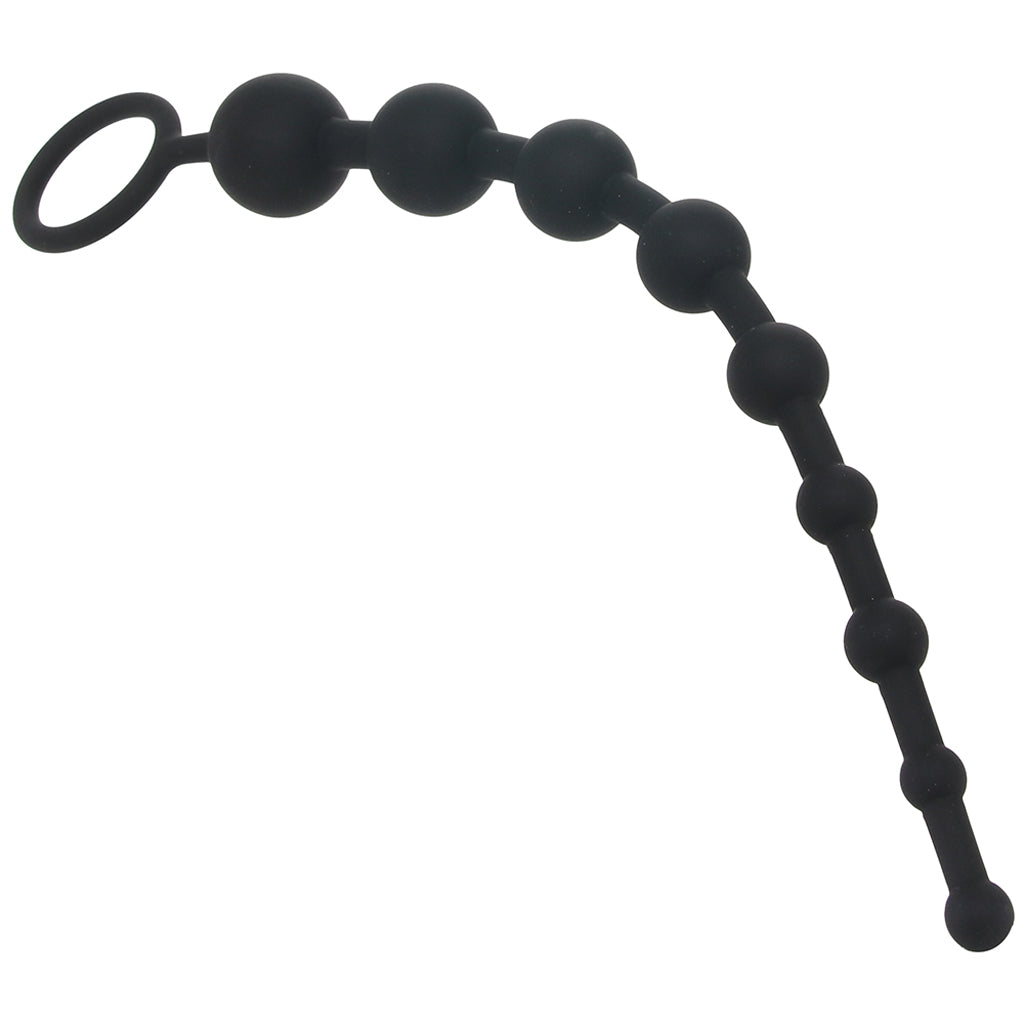 All About Anal Seamless Anal Beads in Black - Wholesale Prices (Limited Deals)