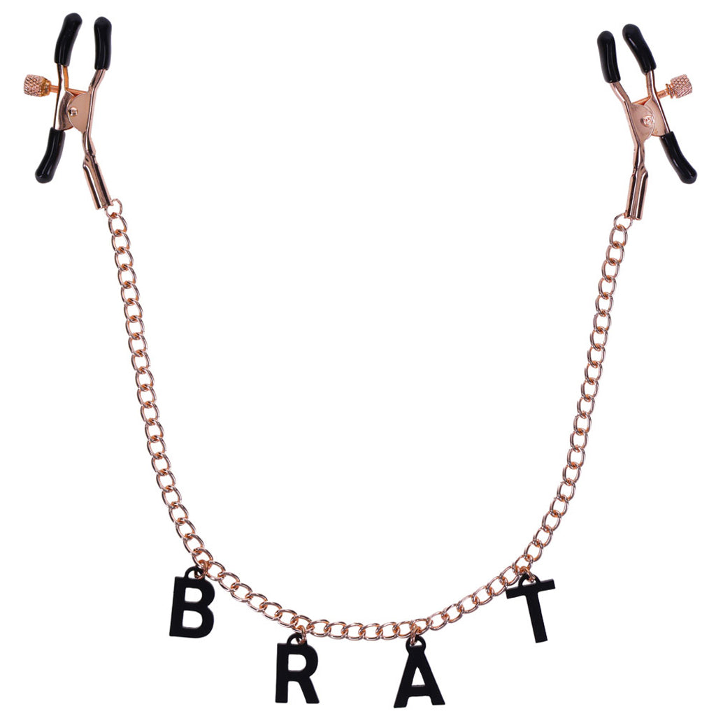 Sex & Mischief Brat Charmed Nipple Clamps Bondage and Fetish > Nipple Stimulators & Clamps - Tophatter Daily Deals