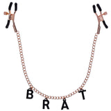 Sex & Mischief Brat Charmed Nipple Clamps Bondage and Fetish > Nipple Stimulators & Clamps - Tophatter Daily Deals