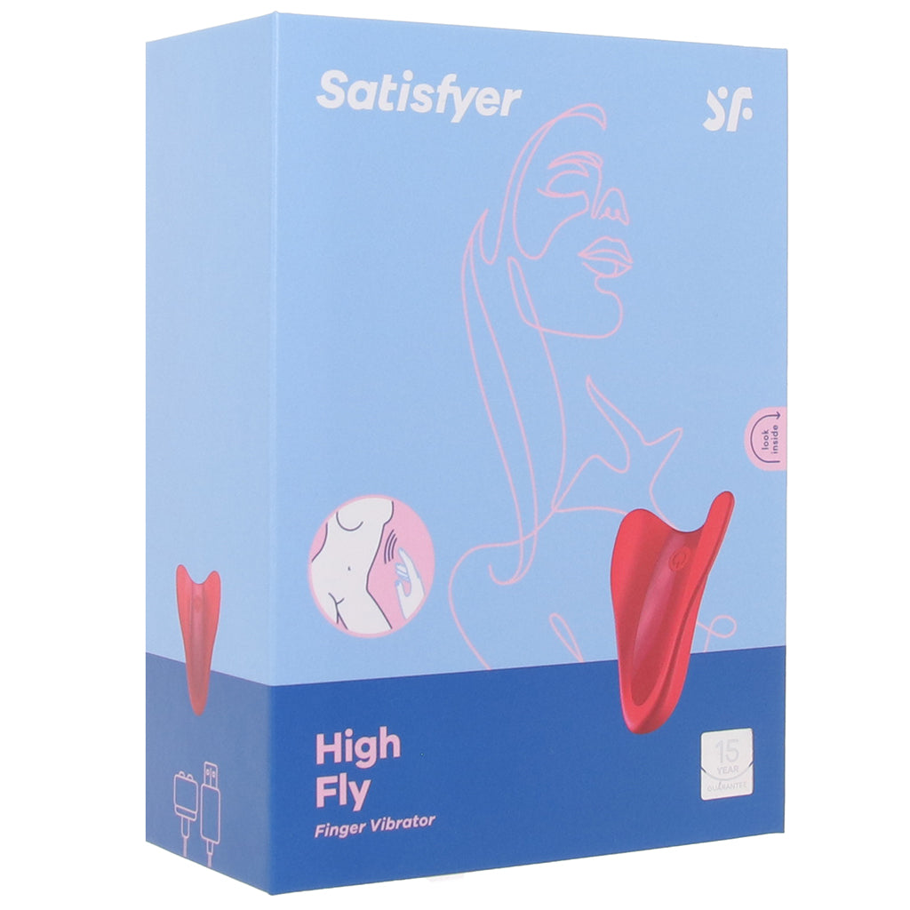 Satisfyer High Fly Finger Vibe in Red Vibrators > Clitoral Stimulators - Tophatter Daily Deals