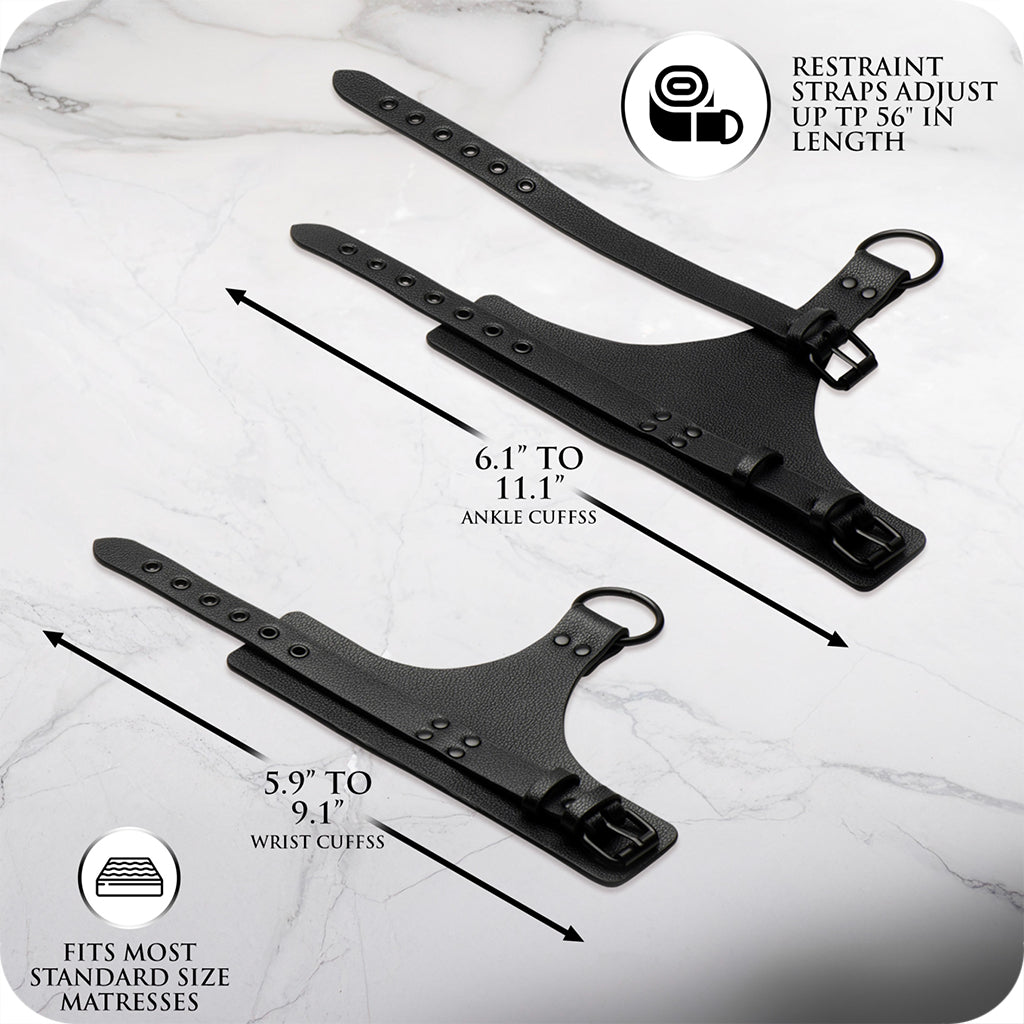 Master Series All Access Bed Restraint Kit Bondage and Fetish > Restraints - Tophatter Daily Deals