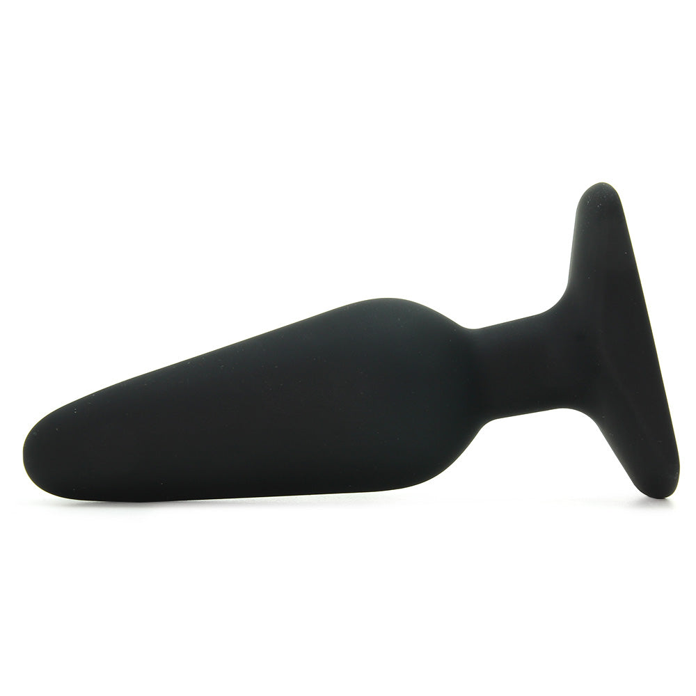 All About Anal Seamless Silicone 5.5" Butt Plug in Black - Tophatter's Adult Sex Toys Online Anal Sex Toys > Butt Plugs - Tophatter Daily Deals